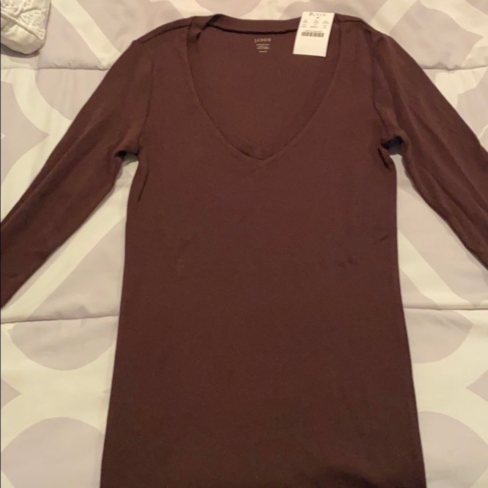 NEW J. Crew Fitted Long Sleeve Tee